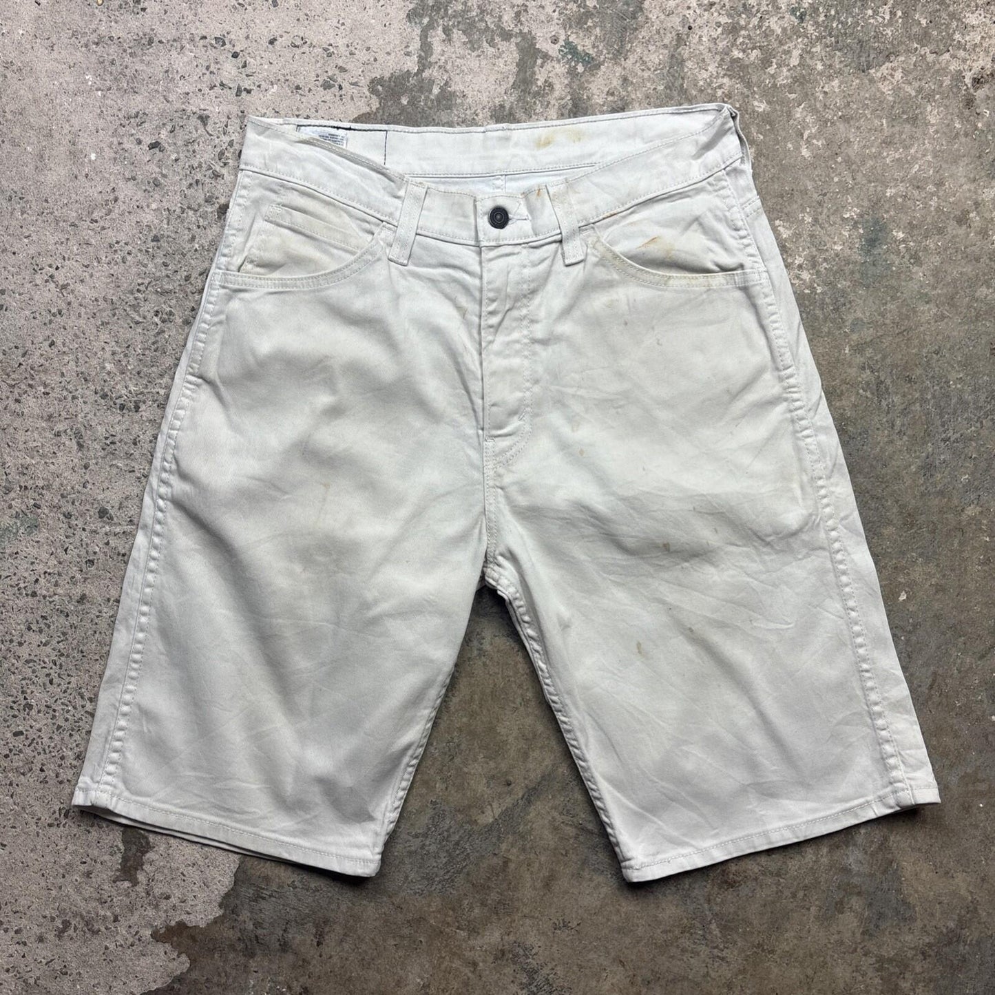 Cream Denim Levi’s 569 Bermuda Men’s Shorts | W31