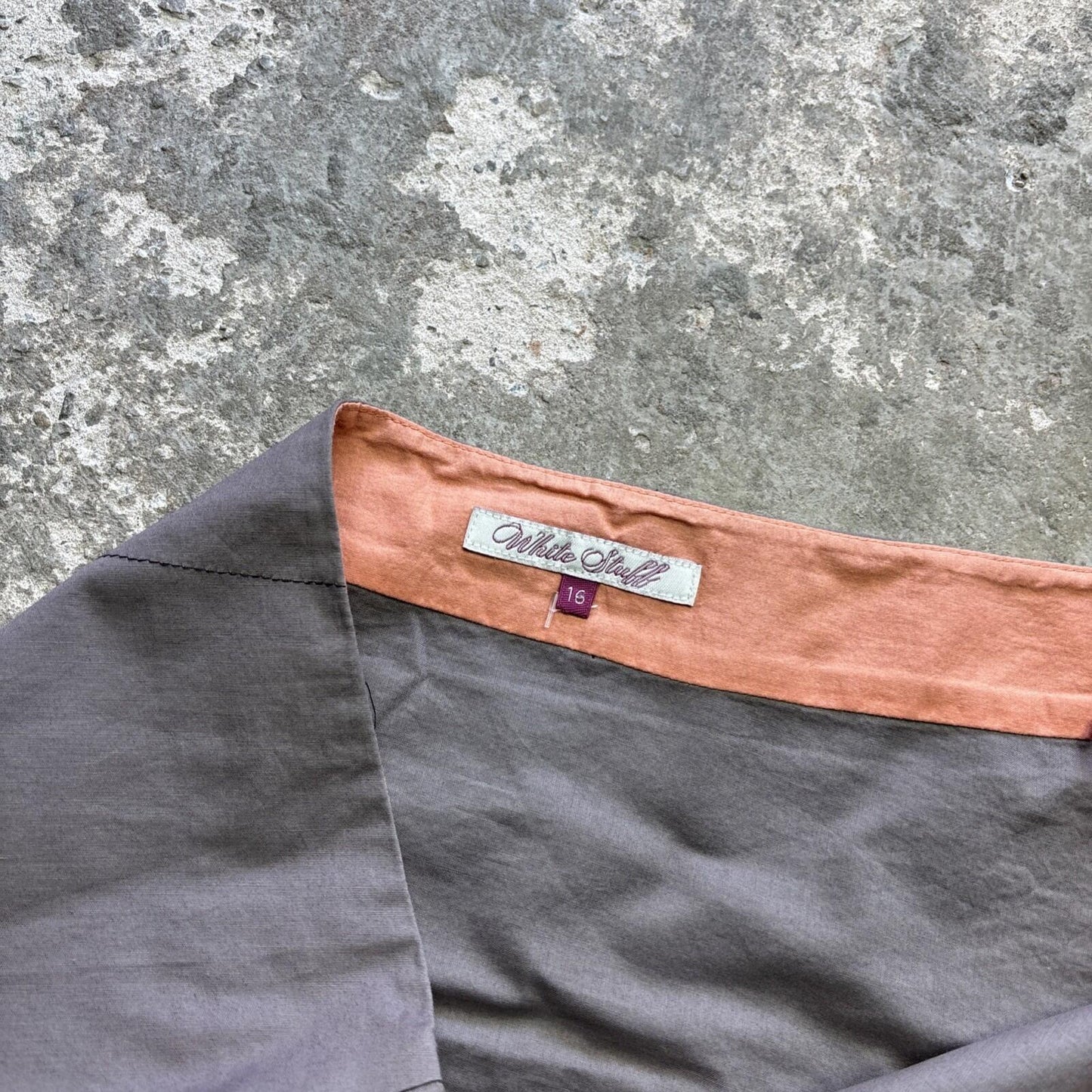 Y2K Style White Stuff Brown Skirt - Size 16