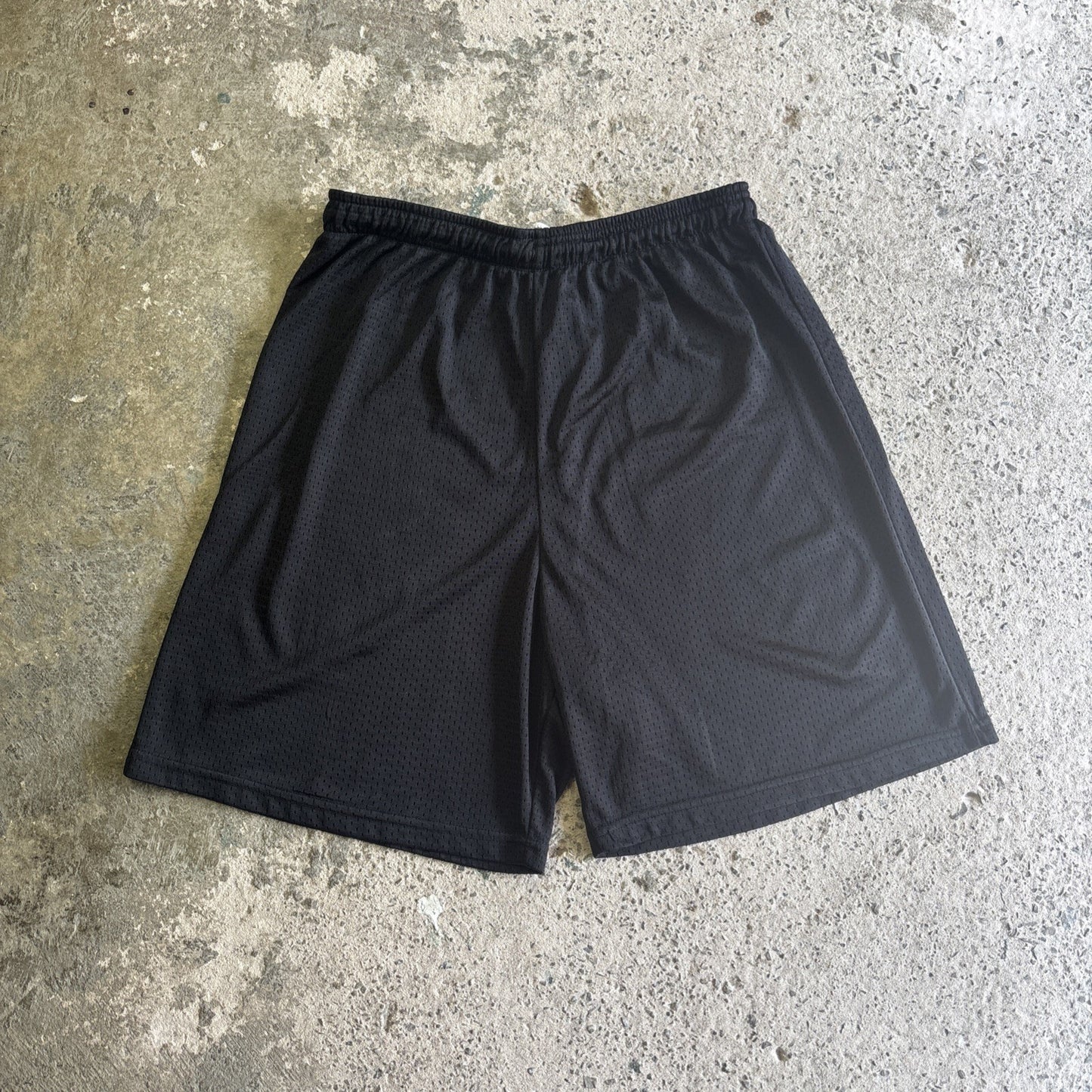Black Elasticated Waist Football Shorts | Size: M