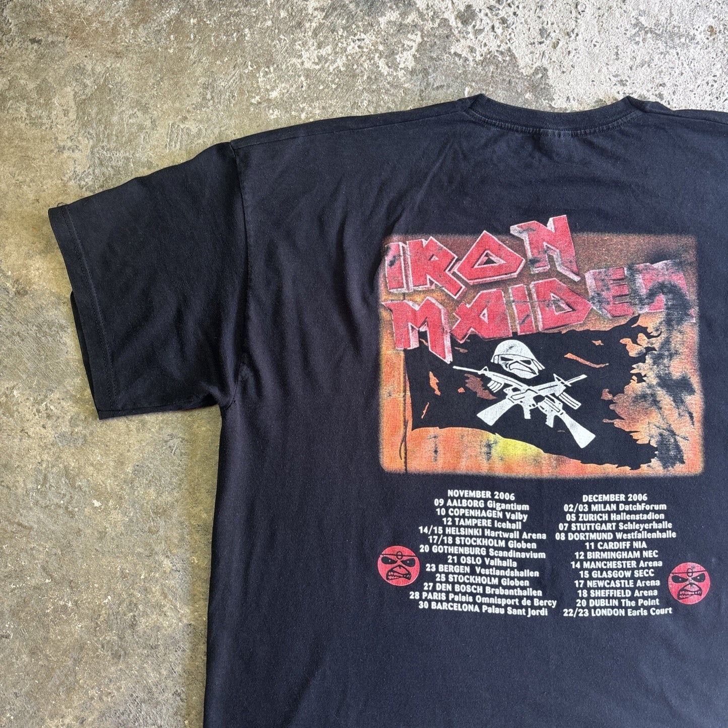 Black Iron Maiden ‘Matter Of Life & Death’ Graphic T-shirt | Size 2XL