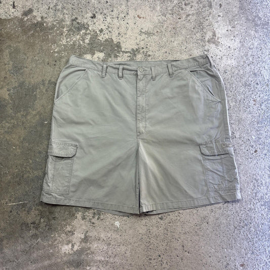 Khaki Green Wrangler Cargo Shorts | W46"