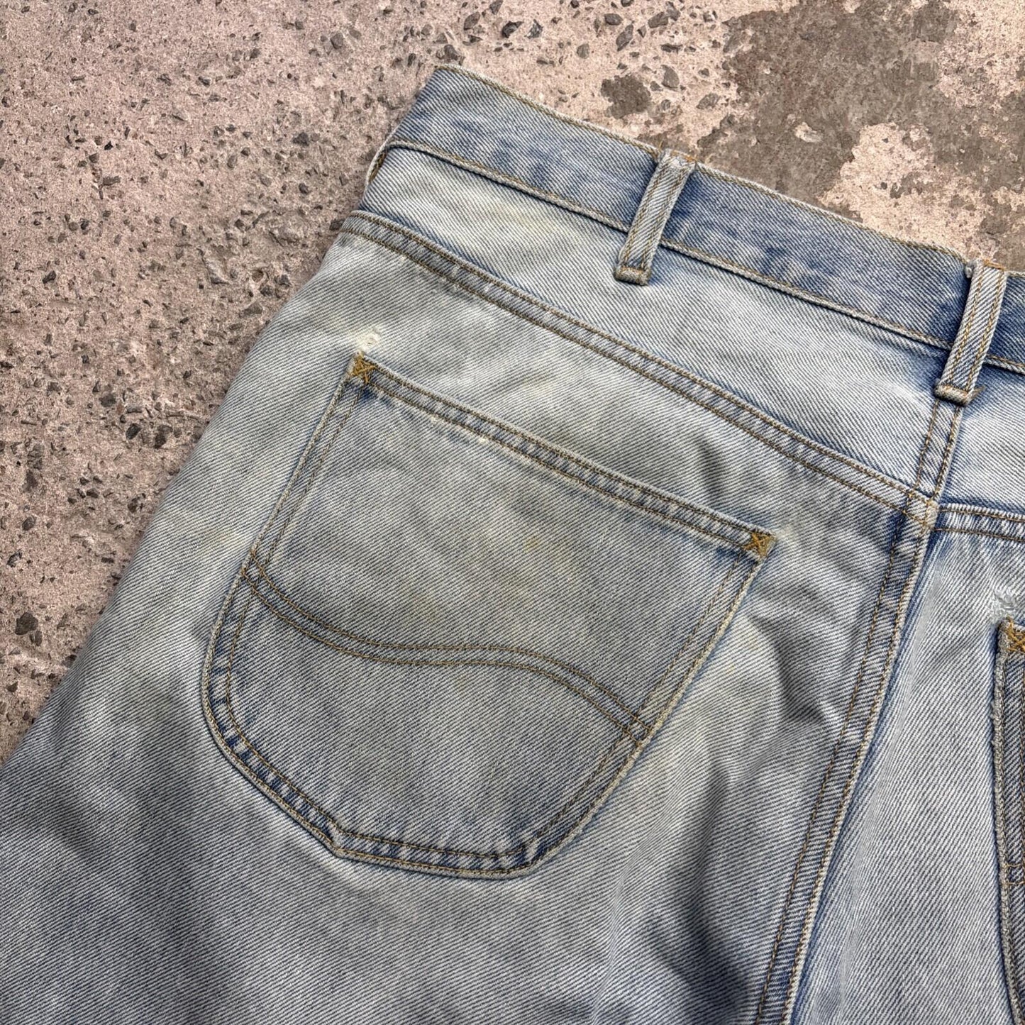 Light Blue Lee Denim Bermuda Men’s Shorts | W38