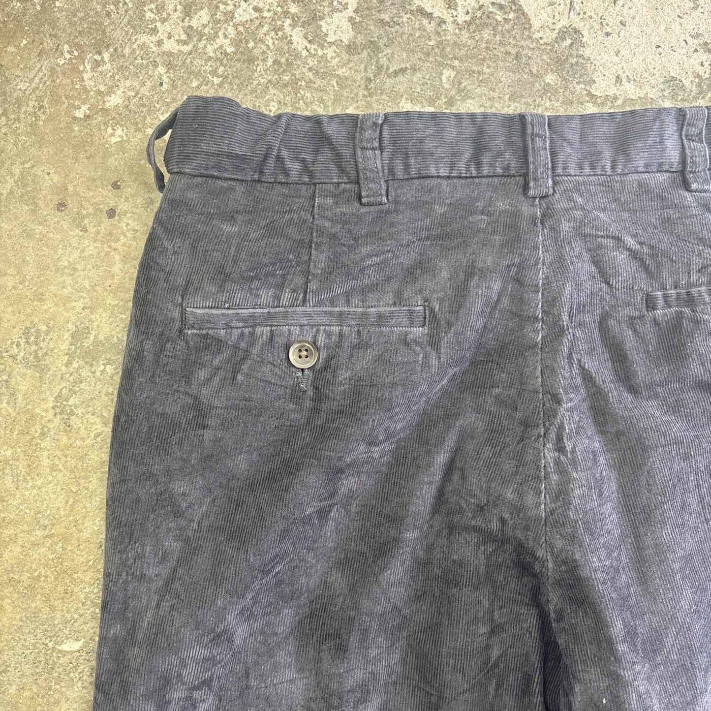 Navy Blue Corduroy Haggar Trousers | W34"