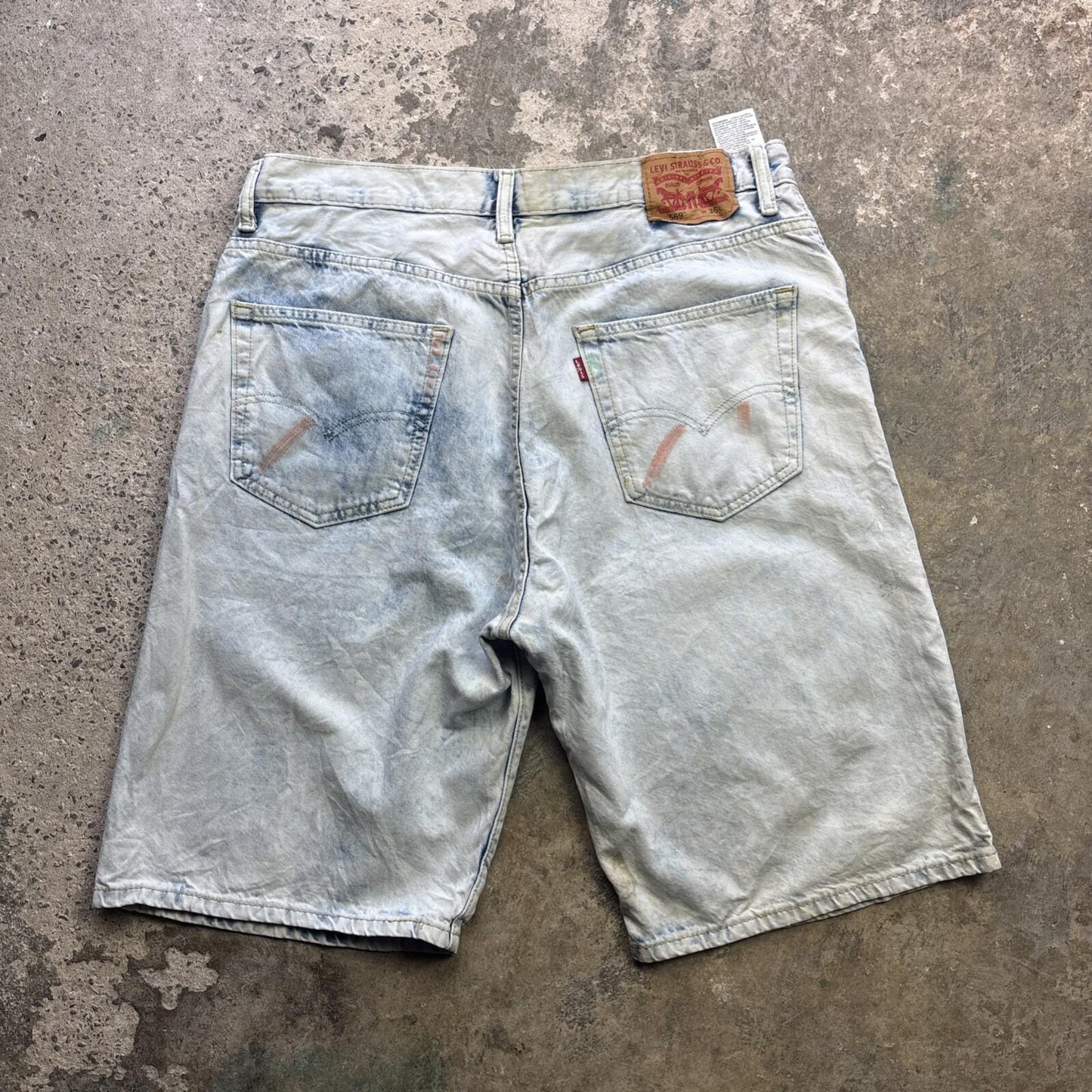 Distressed Denim 569 Levi’s Jorts Shorts - W36