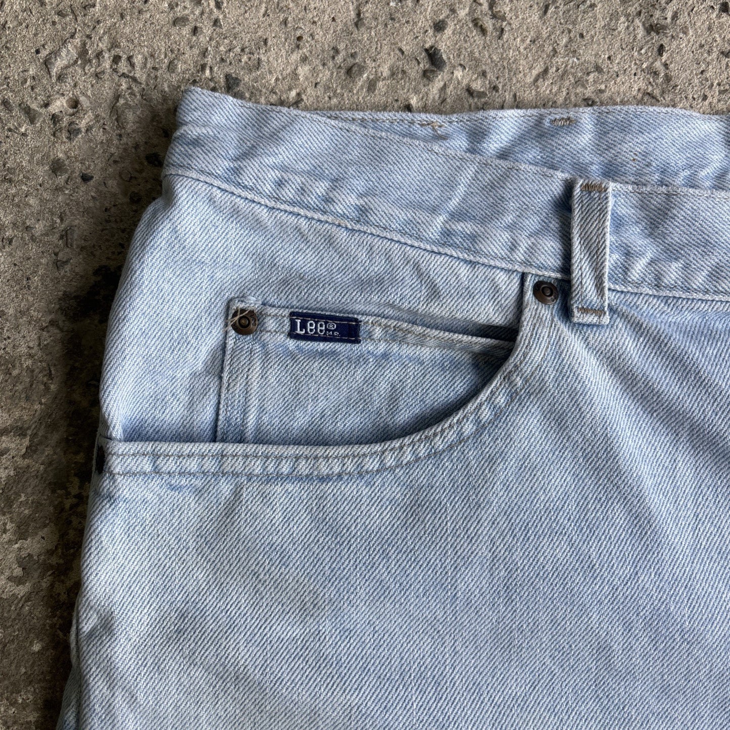 Light Blue Denim Lee Bermuda Jean Shorts | W42"