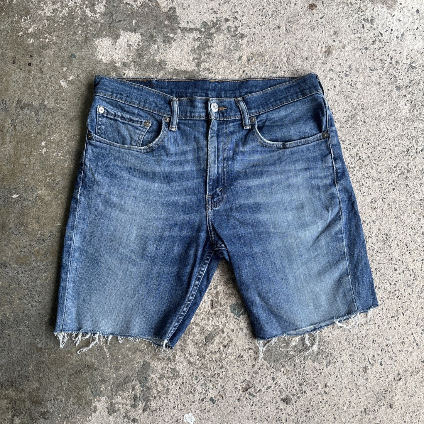 Blue Denim Levi’s 511 Cut Off Jean Shorts | W34"