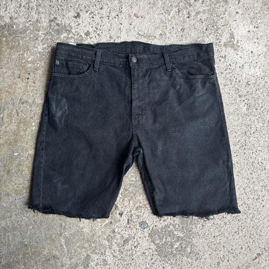 Black Levi’s 511 Denim Cut Off Jean Shorts | W38"