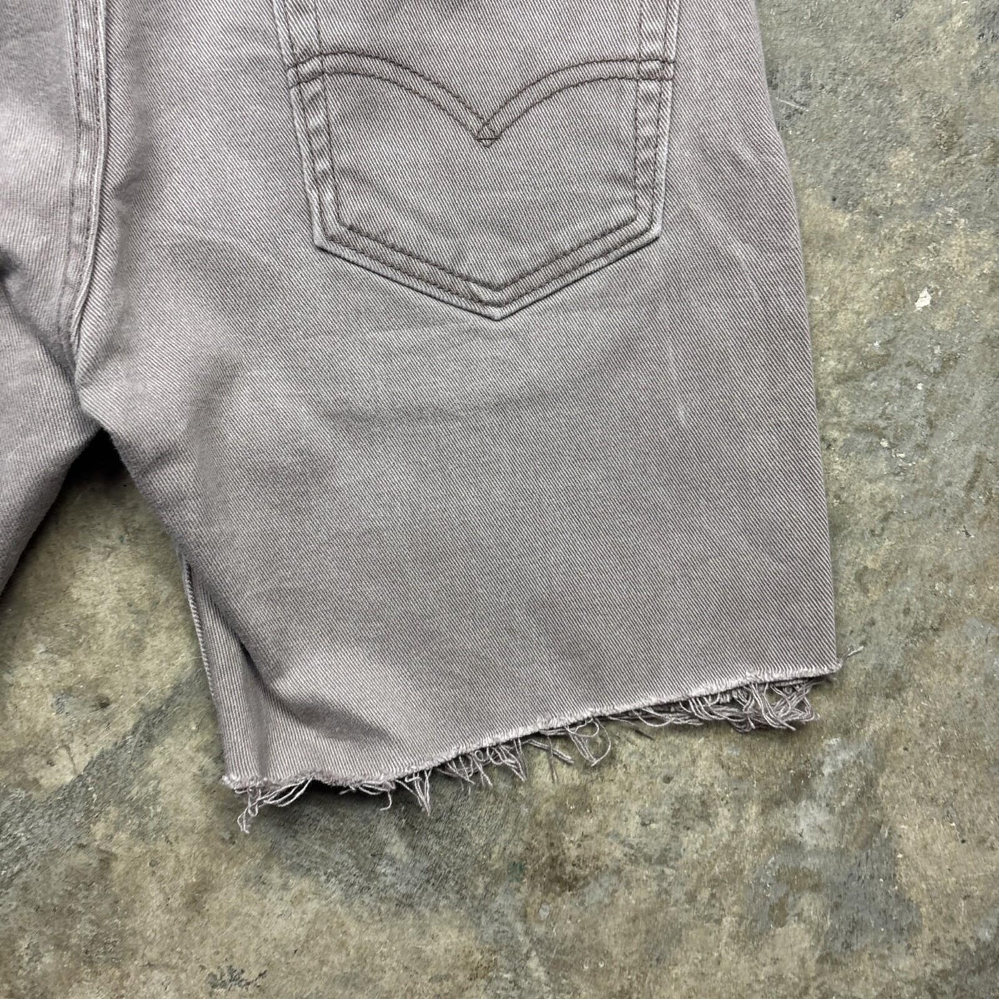 Brown Levi’s 514 Men’s Cut Off Shorts | W31