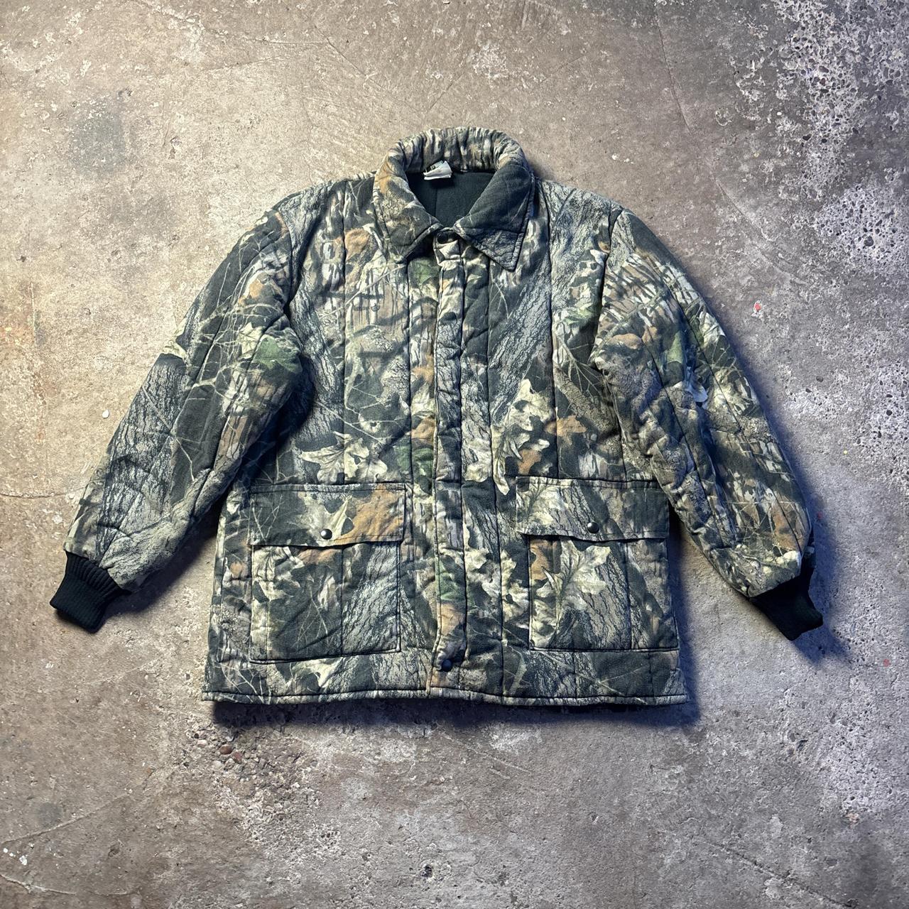 Quilted Woodland Print Full Zip Jacket - L
