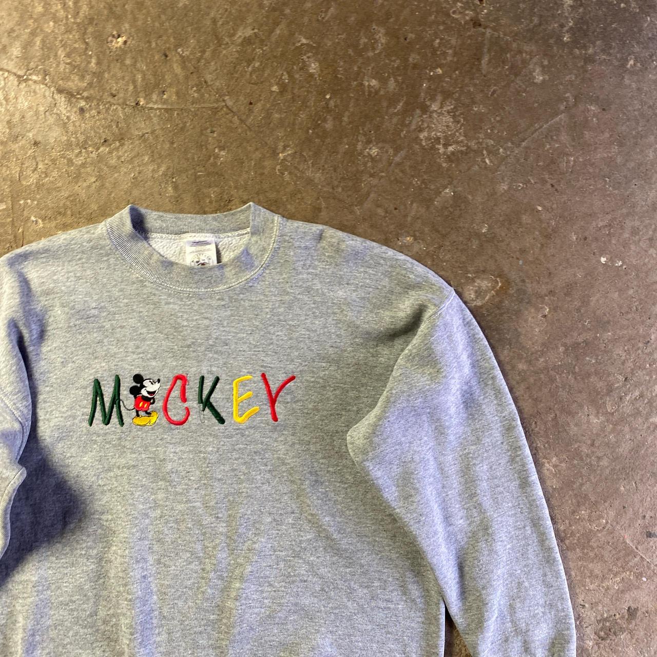 Vintage Grey Mickey & Co Embroidered Sweatshirt - L