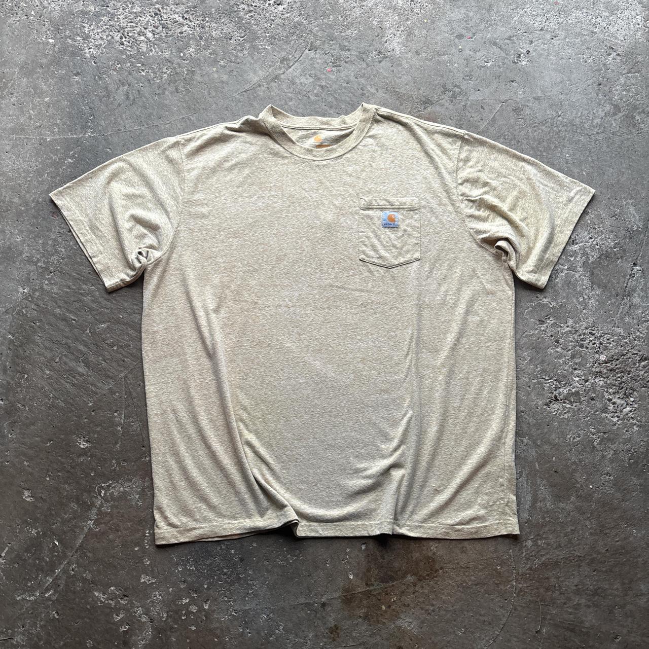Yellow Carhartt single pocket tee - XXXL