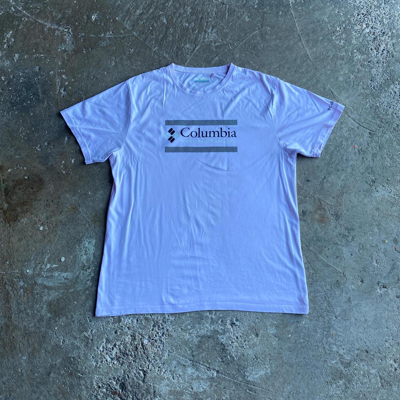 Light Pink Columbia Graphic T-Shirt - L