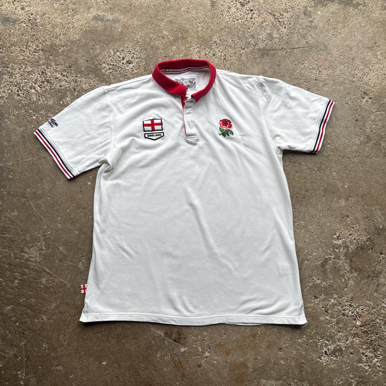 White Cotton Traders England Rugby polo shirt - L