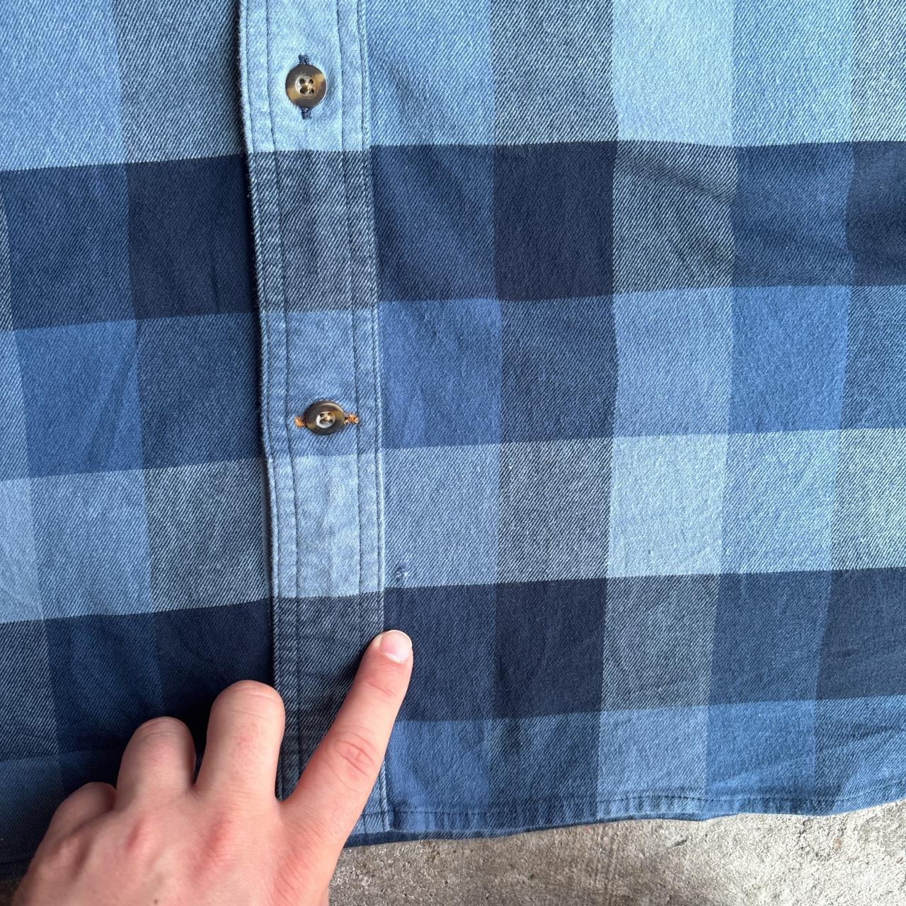 Blue chequered Carhartt workwear shirt