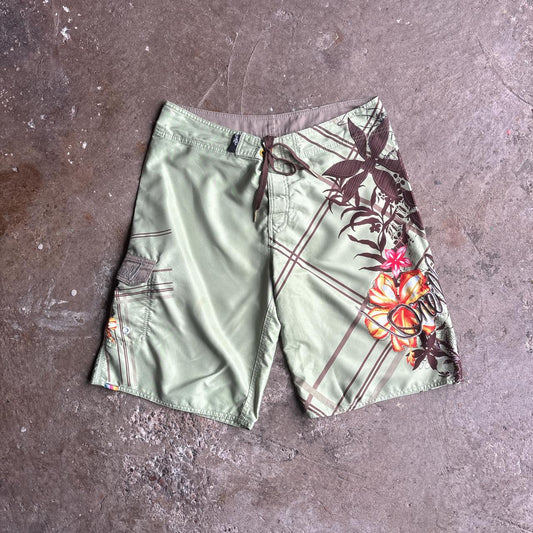 Green O’Neill Flower Print Swimming Shorts