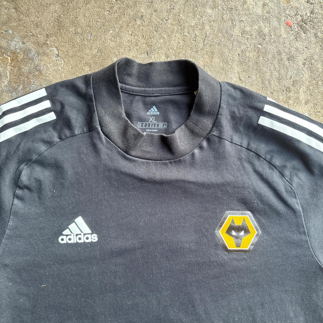 Adidas Wolves Three Stripe Sports T-Shirt