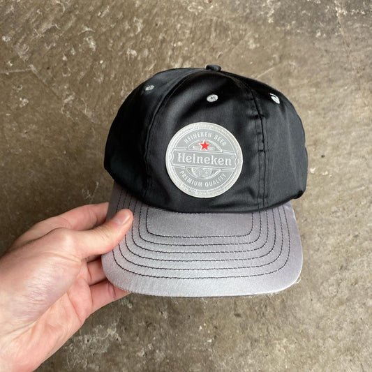 Black & Silver Heineken Logo Cap - One Size