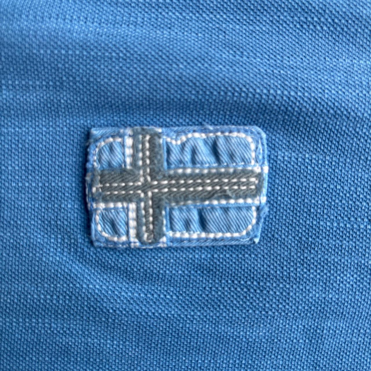 Blue Napapijri Cotton Polo Shirt