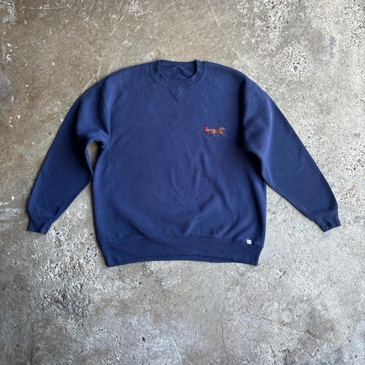 Blue Crewneck Russell Athletic Sweatshirt - XL