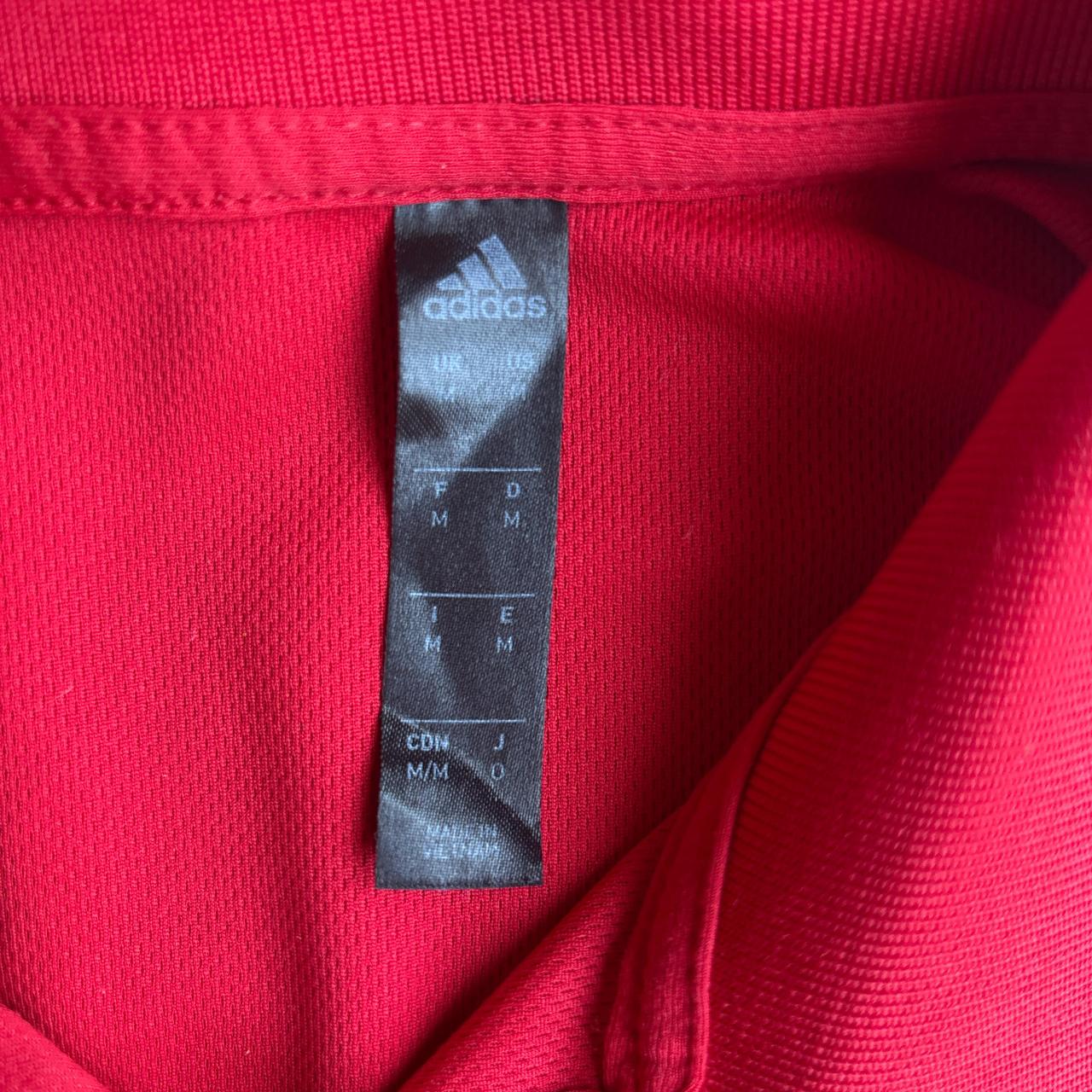 Red Adidas Golf Polo Shirt