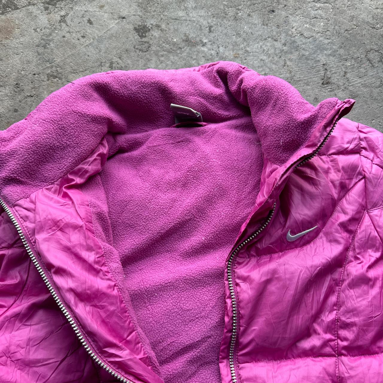 00s pink Nike puffer jacket