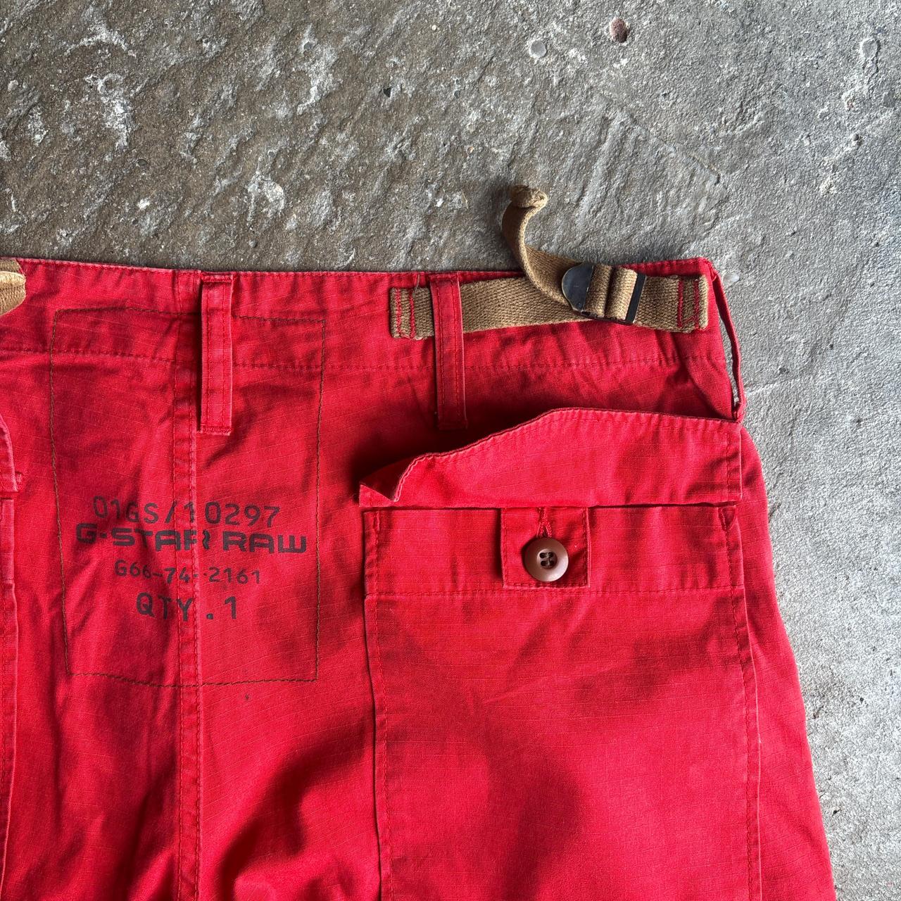 Red Cotton G-Star RAW Shorts - W36