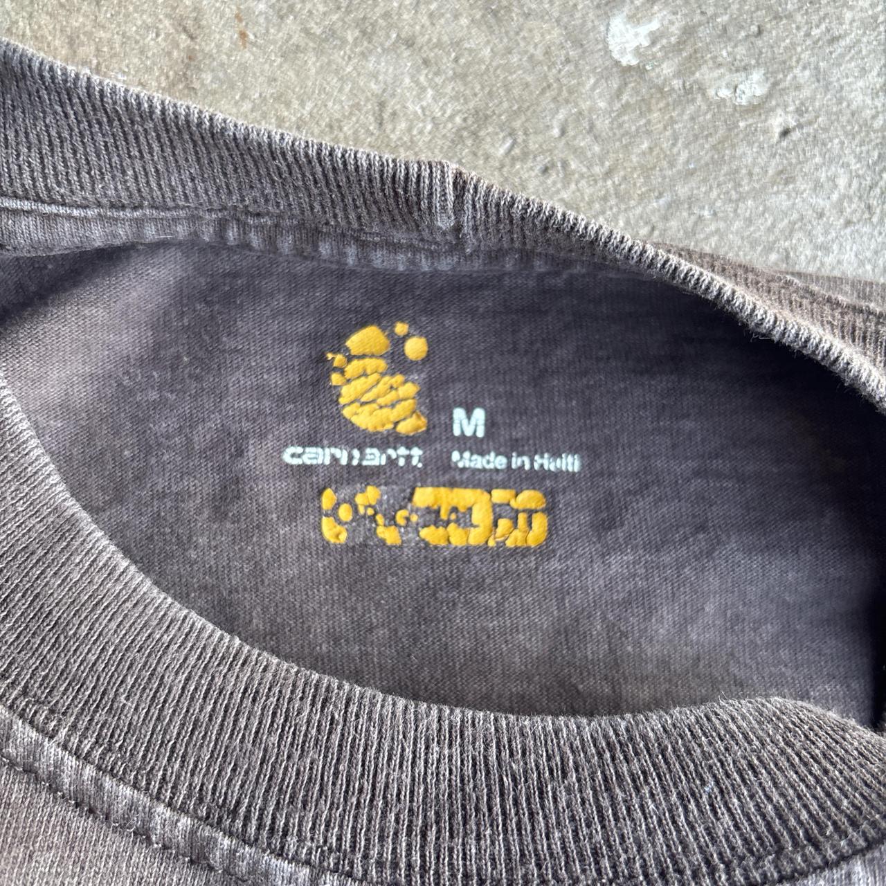 Brown Carhartt Long-Sleeve T-Shirt - M