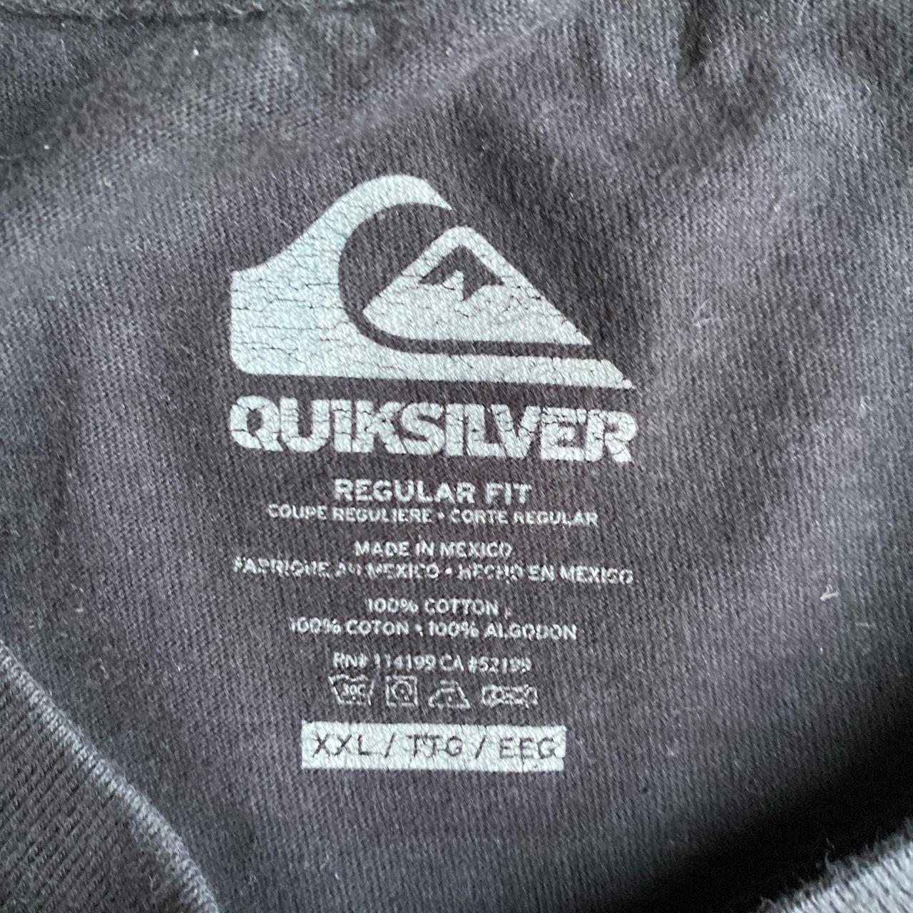 Black Quiksilver Graphic T-Shirt - 2XL
