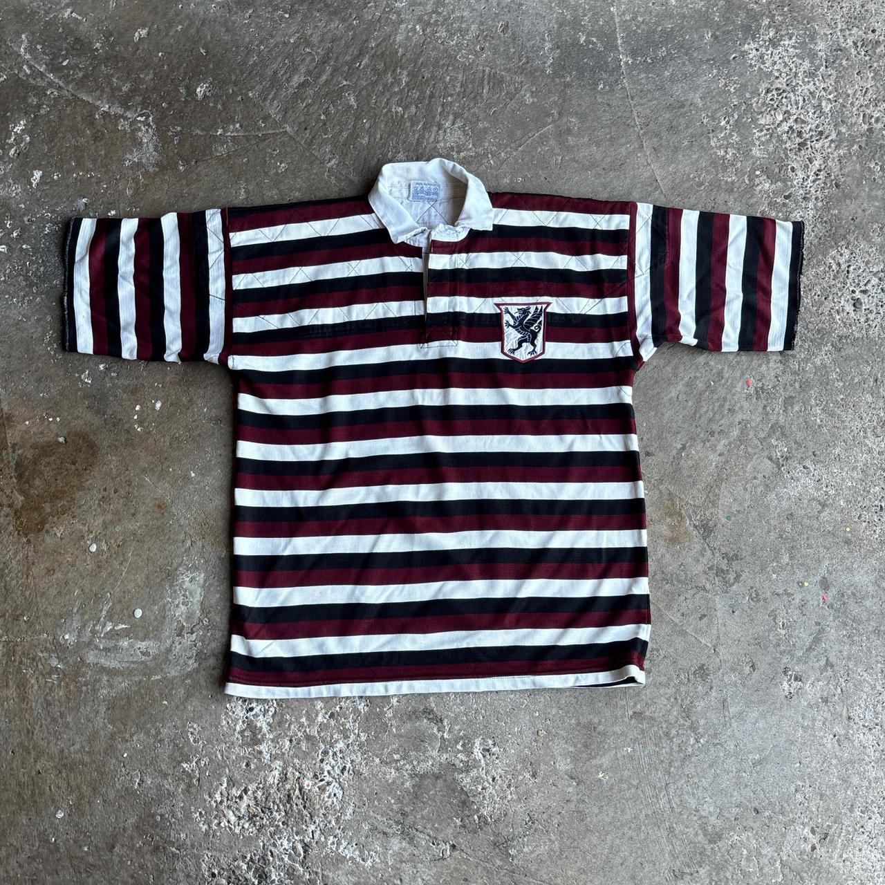 Black & Burgundy ‘17’ Rugby Shirt