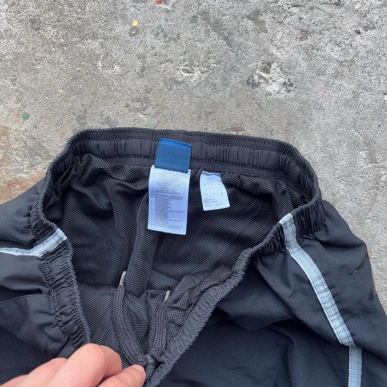 00s Black Reebok track pants