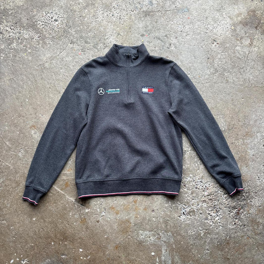 Grey Tommy Hilfiger x Mercedes quarter-zip - S