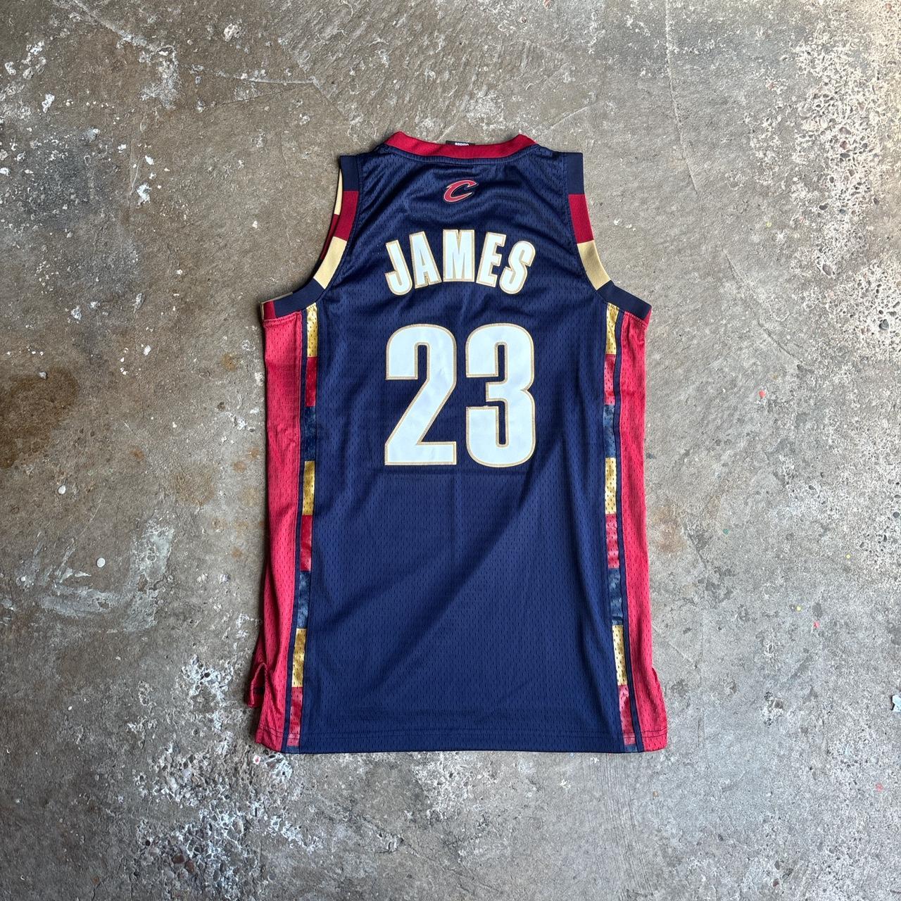 Navy Lebron James Cavaliers Authentic Adidas 2003/04 Jersey