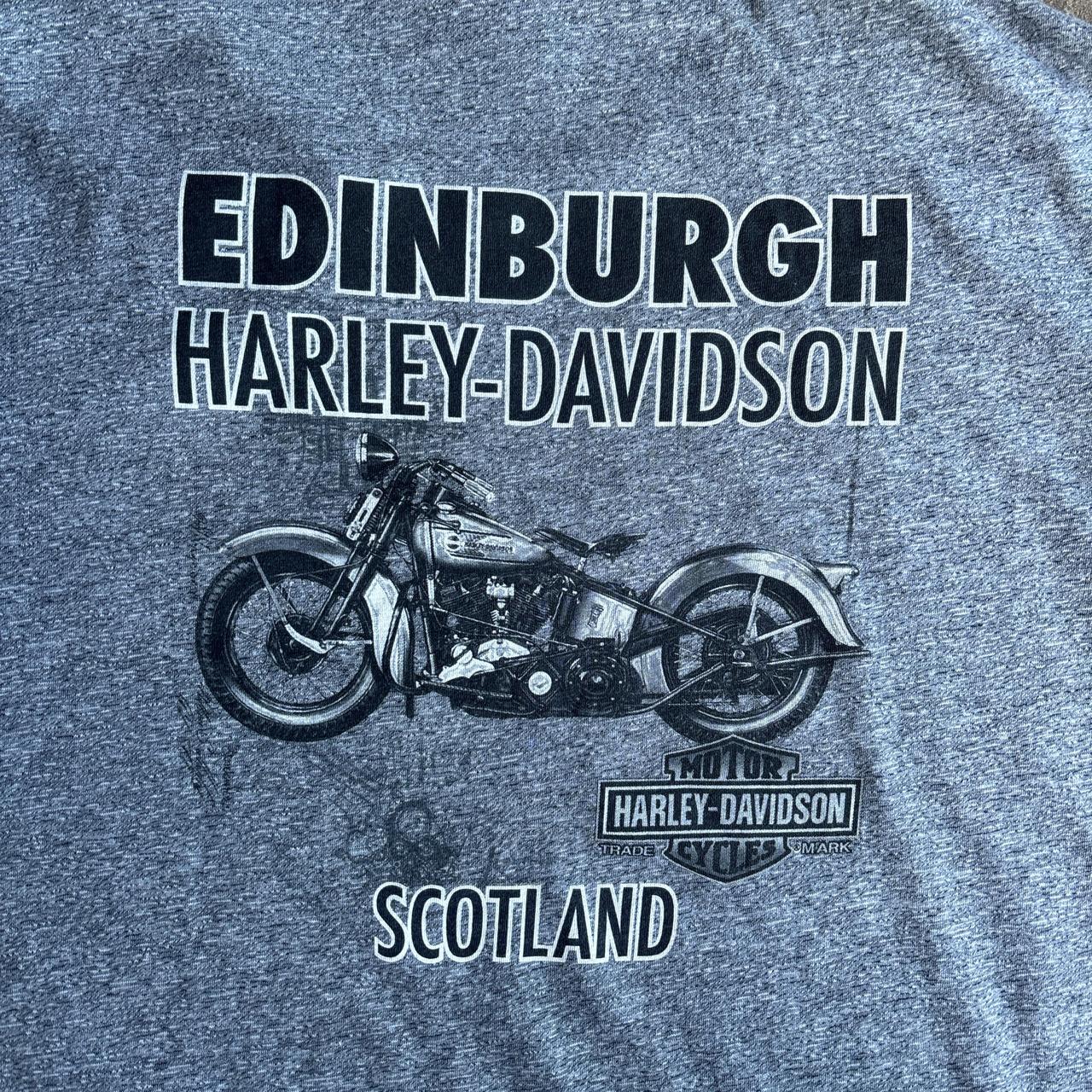 Textured Grey Harley Davidson Graphic