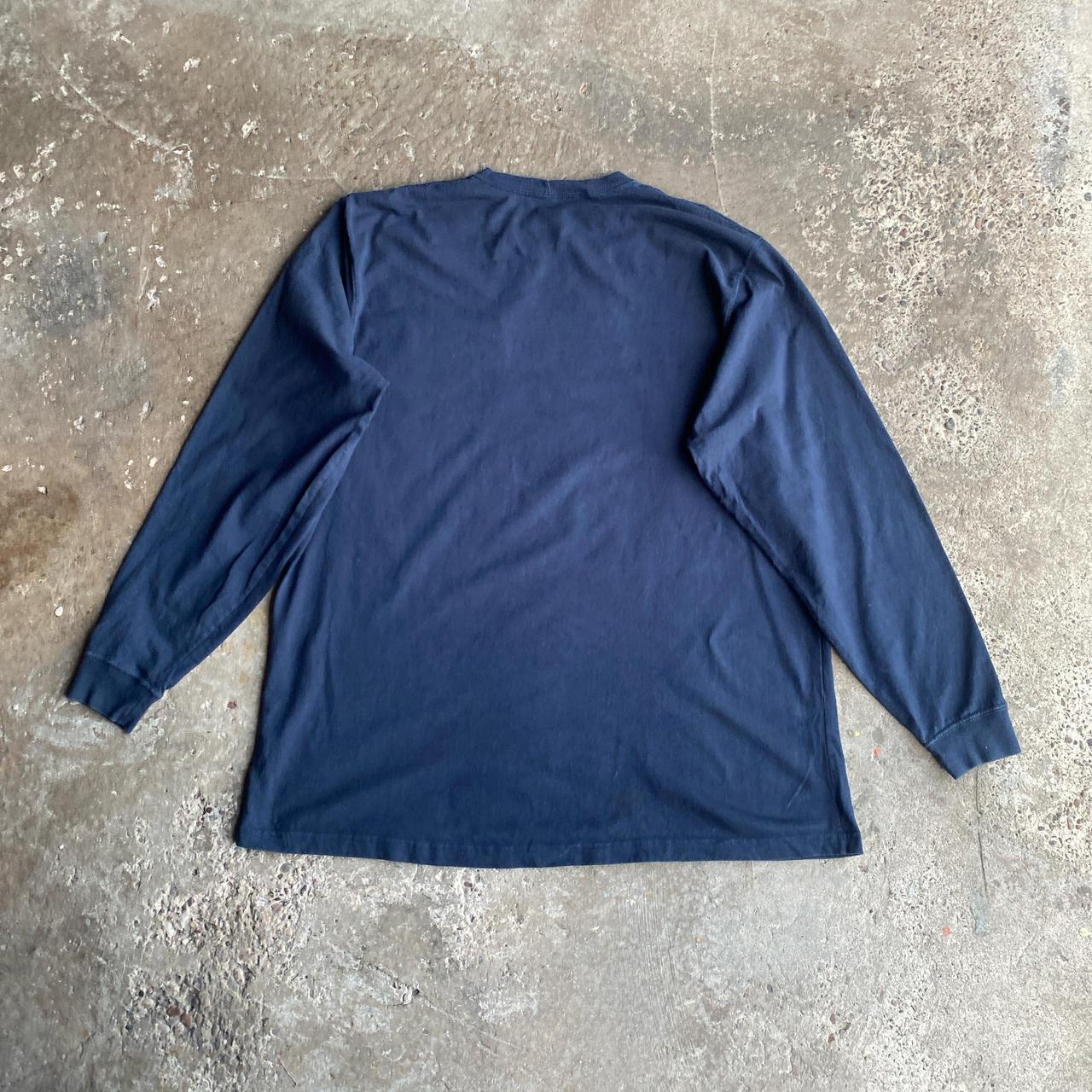 Navy Long Sleeve Carhartt T-Shirt - 2XL