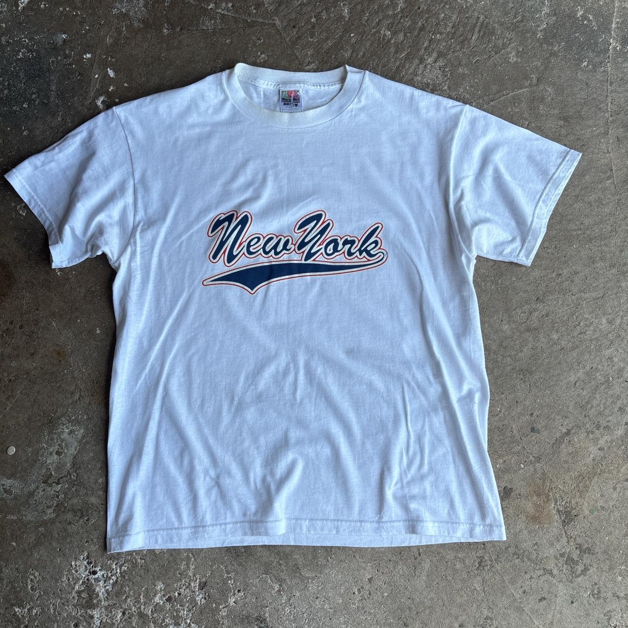 White New York graphic tee