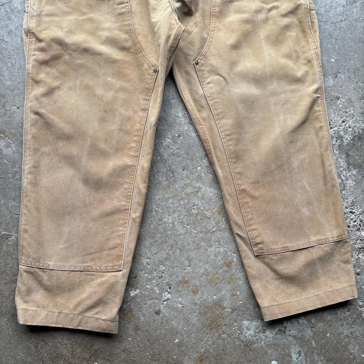 00s Tan Carhartt double-knee carpenter pants - W40
