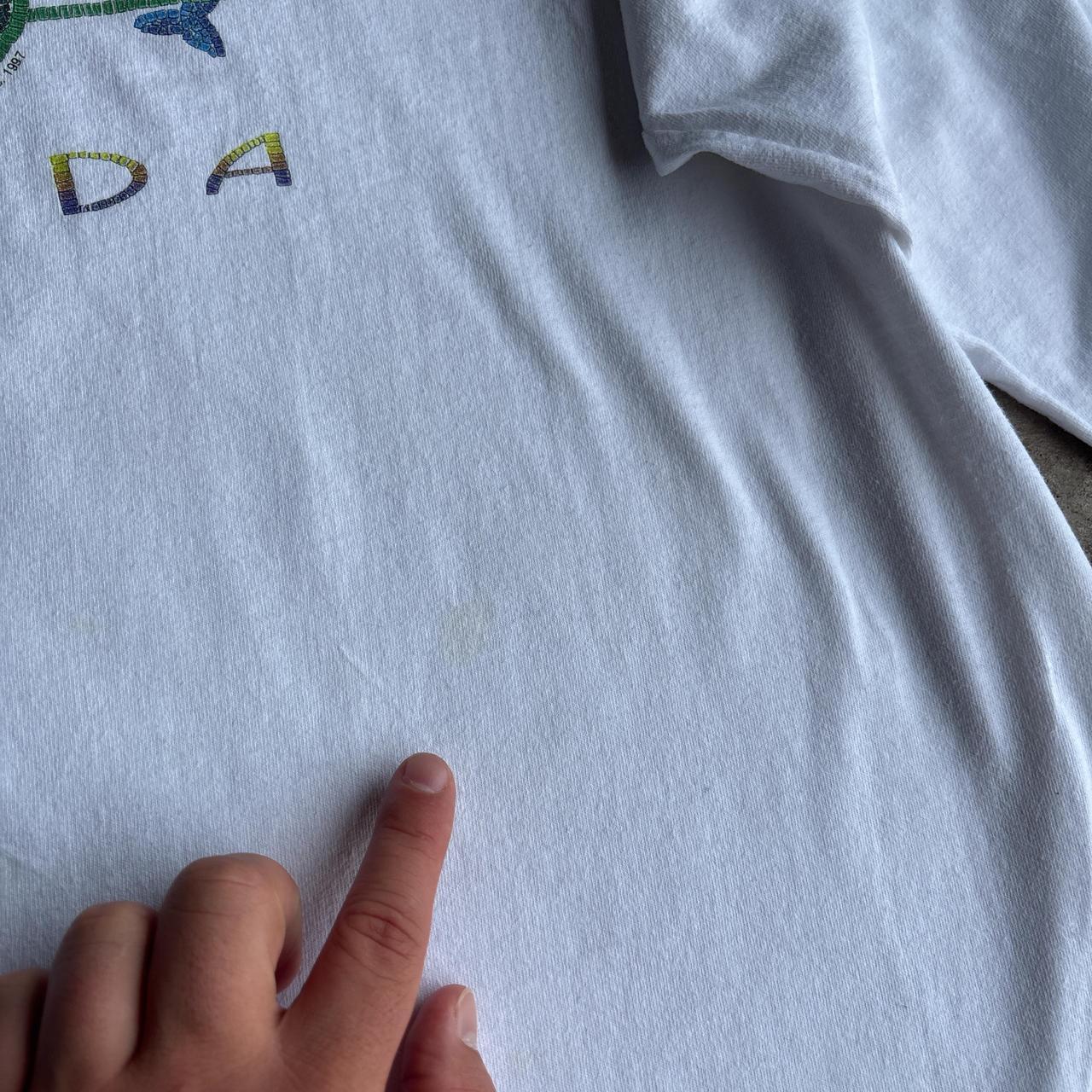 90s White Florida graphic long sleeve top