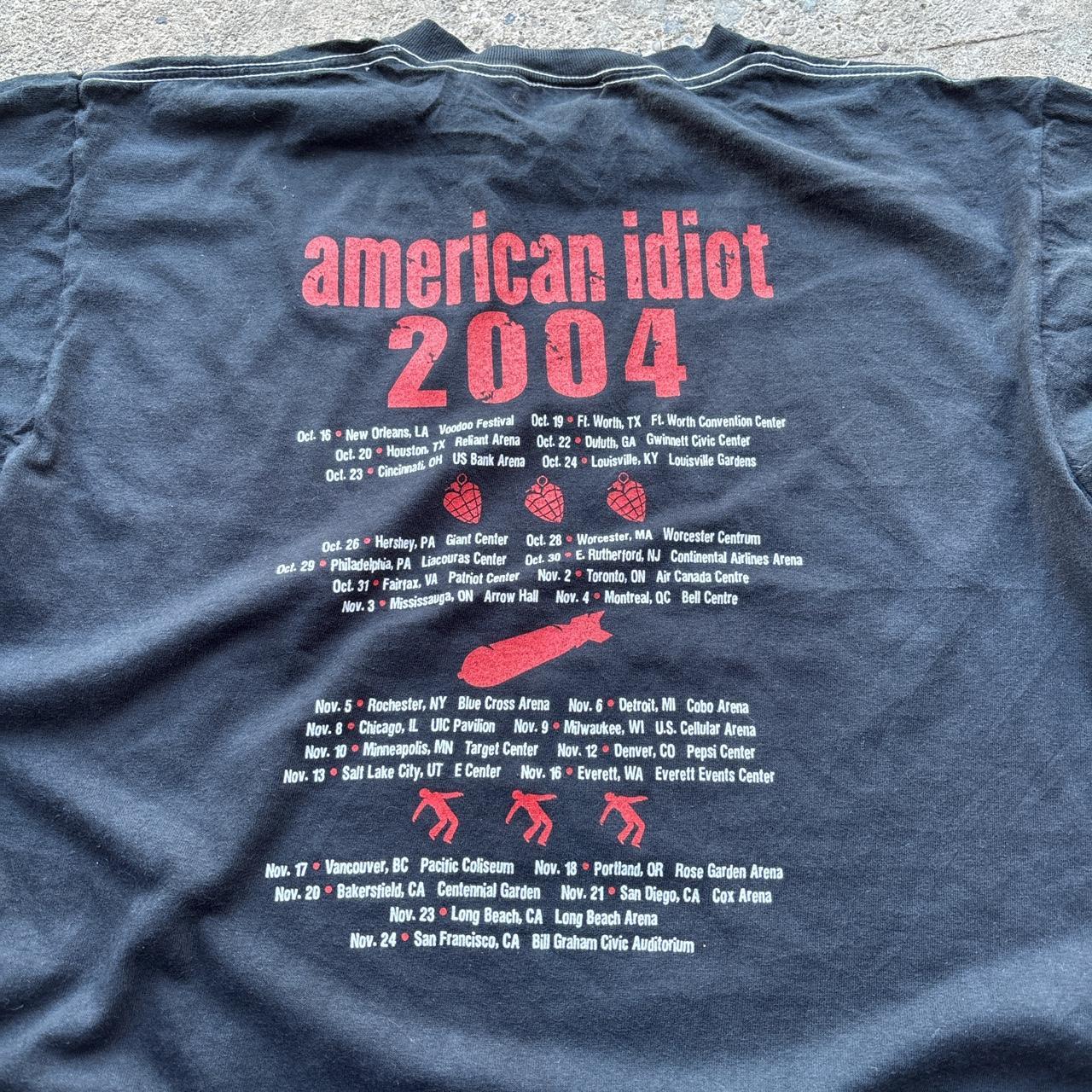 Y2k Green Day, American idiot 2004 t-shirt