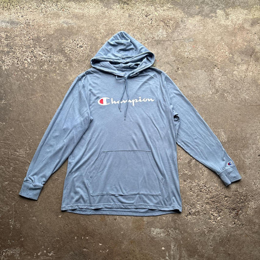 Blue Champion graphic hoody - M