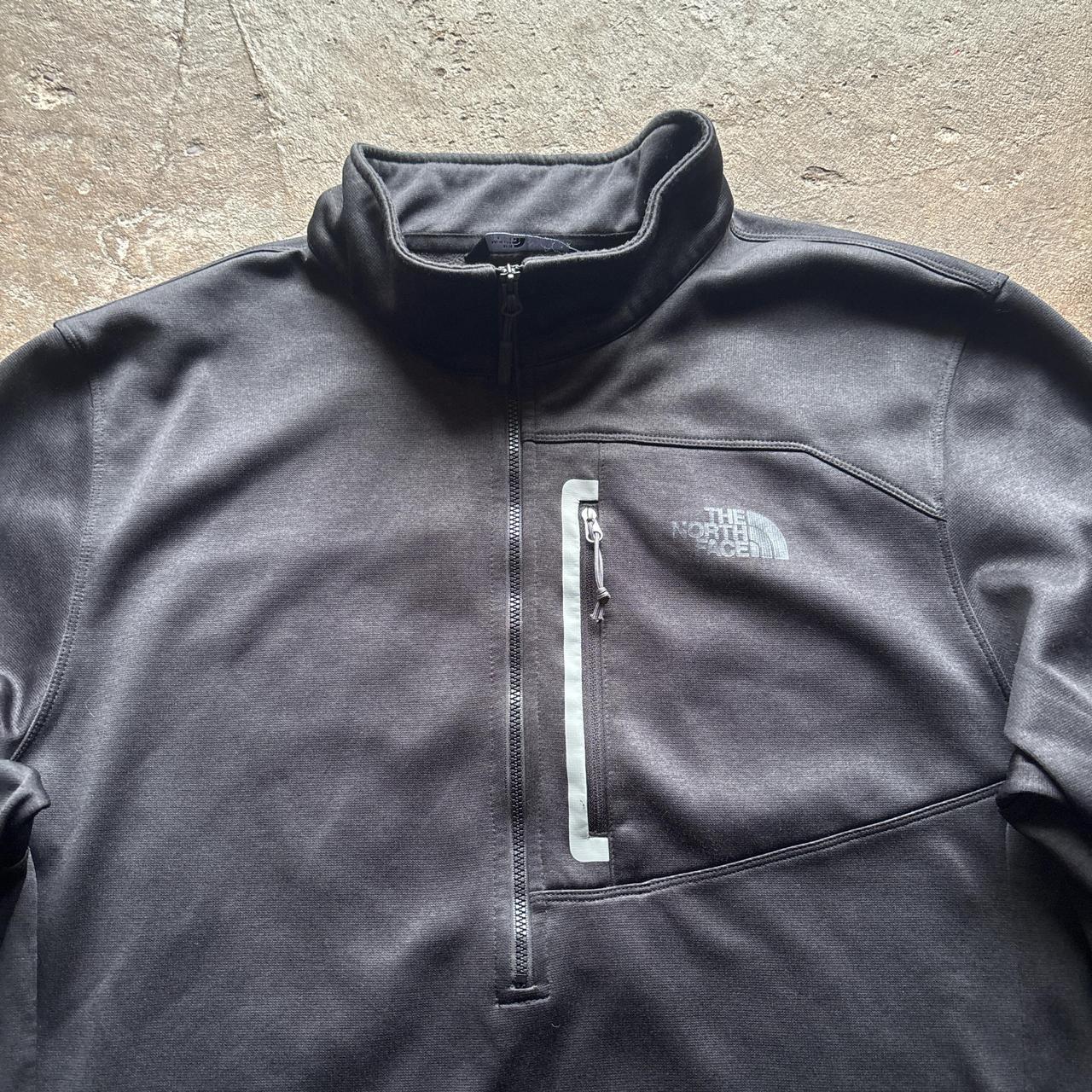 Black and grey The North Face Quarter Zip - XL