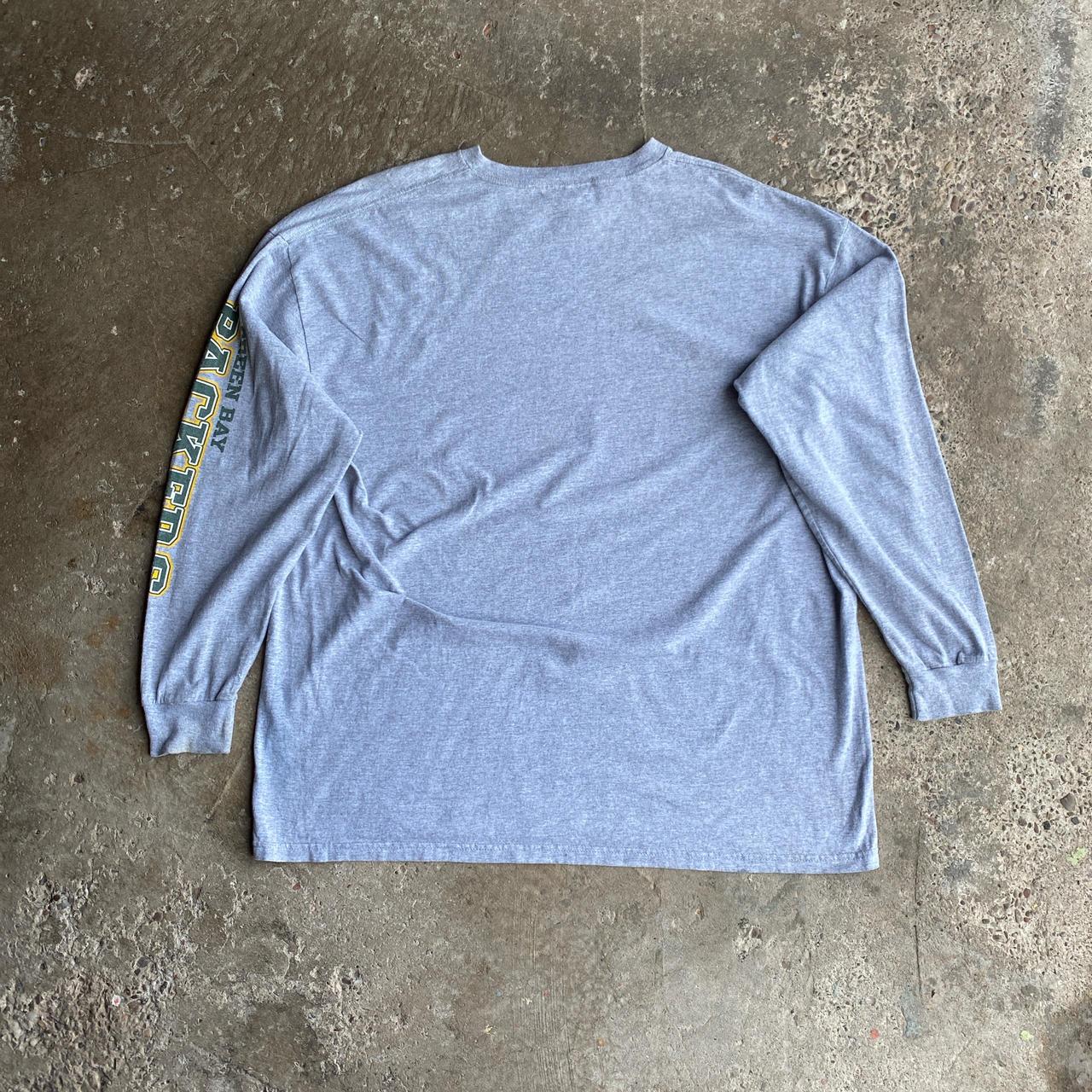 Grey Long-Sleeve Green Bay Packers Graphic T-Shirt - XL