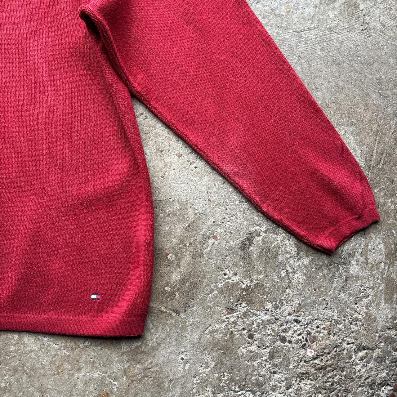 Y2K Tommy Hilfiger knitted quarter-zip - XL