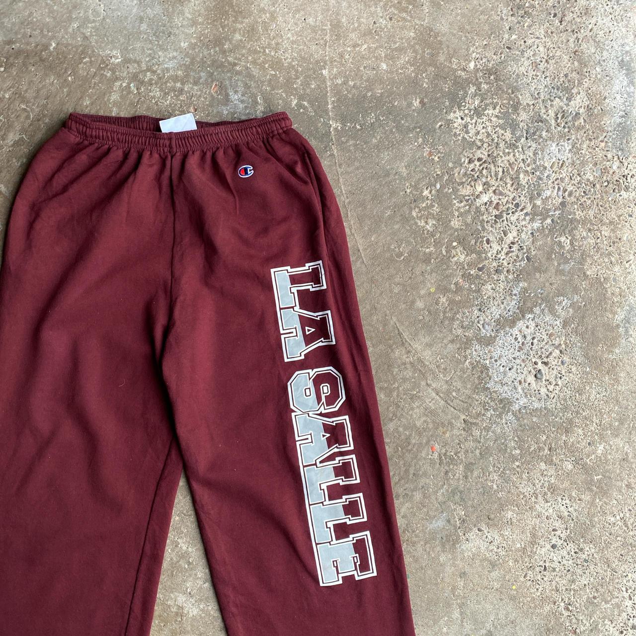 Burgundy Champion ‘La Salle’ Tracksuit Bottoms - M