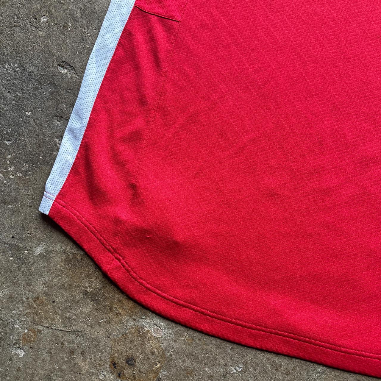 00s Nike red and white basketball vest