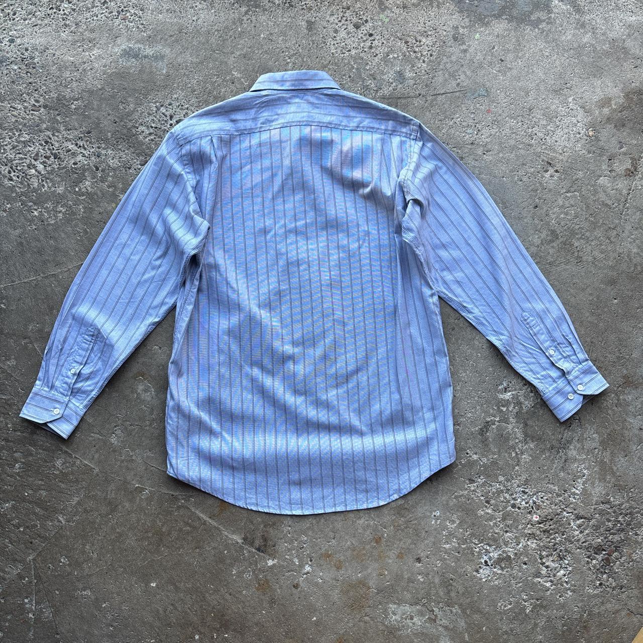 Grey Lacoste striped shirt