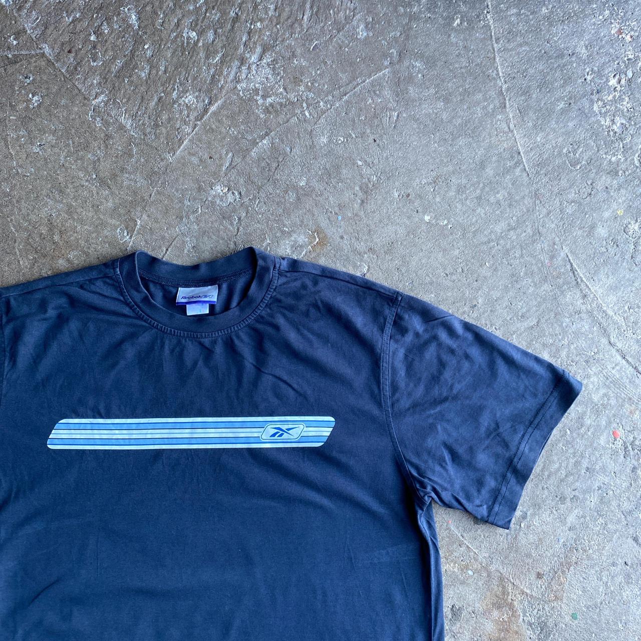 Vintage Navy Reebok Graphic T-Shirt  - M