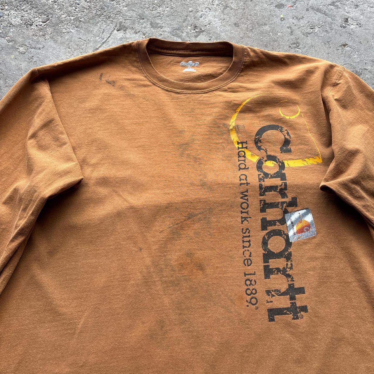 Vintage Tan Carhartt long-sleeve top - L