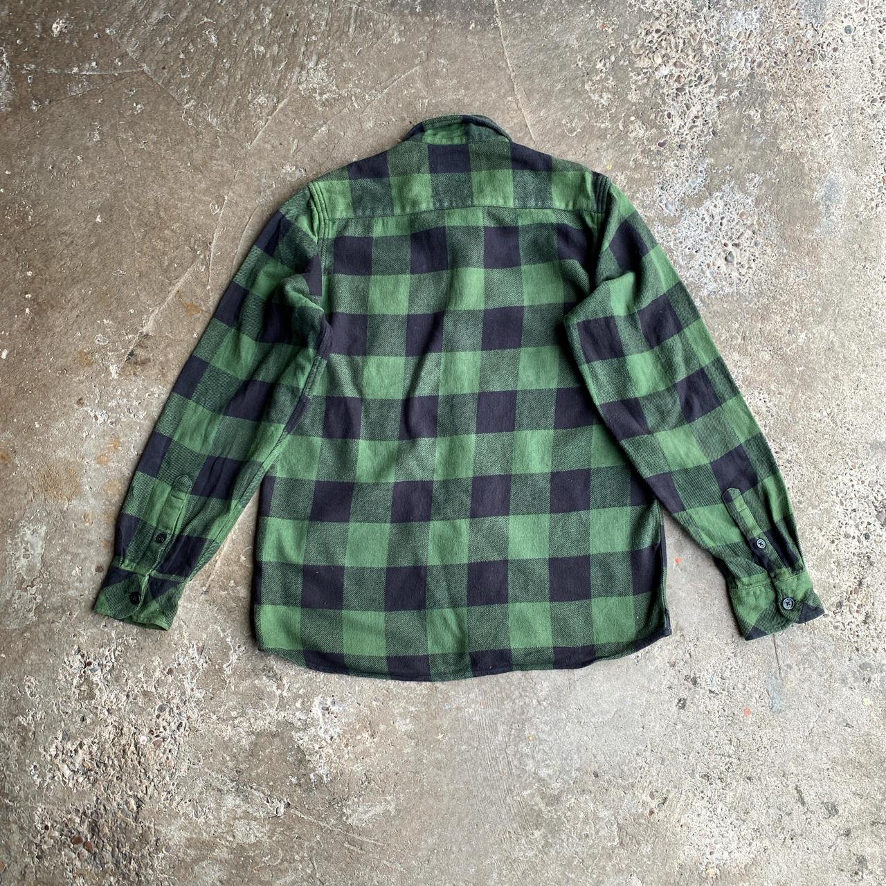 Green & Black Dickies Flannel Shirt - M