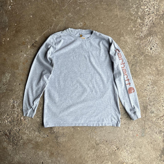 Grey Long-Sleeve Carhartt T-Shirt - L (women’s)