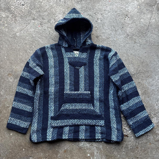 Navy blue and white Baja Joe smock